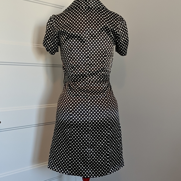 Satin polkadot shirt dress - Picture 3 of 3